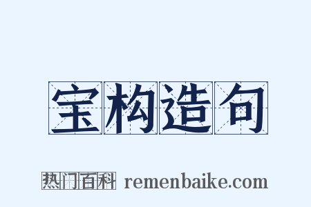 宝构造句是什么意思的图片